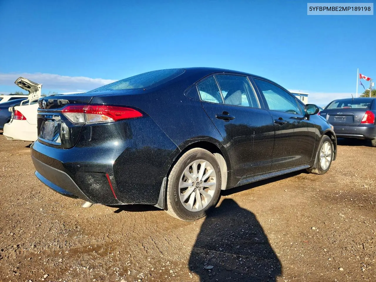 2021 TOYOTA COROLLA VIN 5YFBPMBE2MP189198 — фото 3