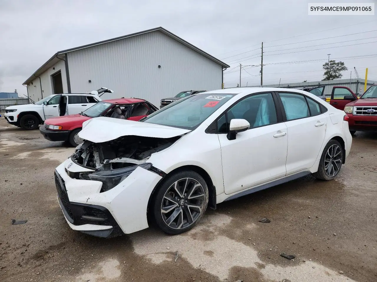 TOYOTA COROLLA 2021, VIN 5YFS4MCE9MP091065