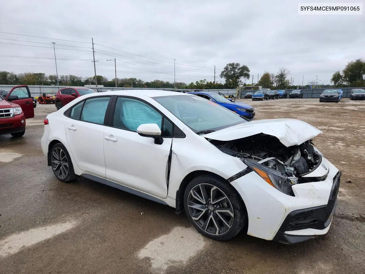 2021 TOYOTA COROLLA VIN 5YFS4MCE9MP091065 — фото 4