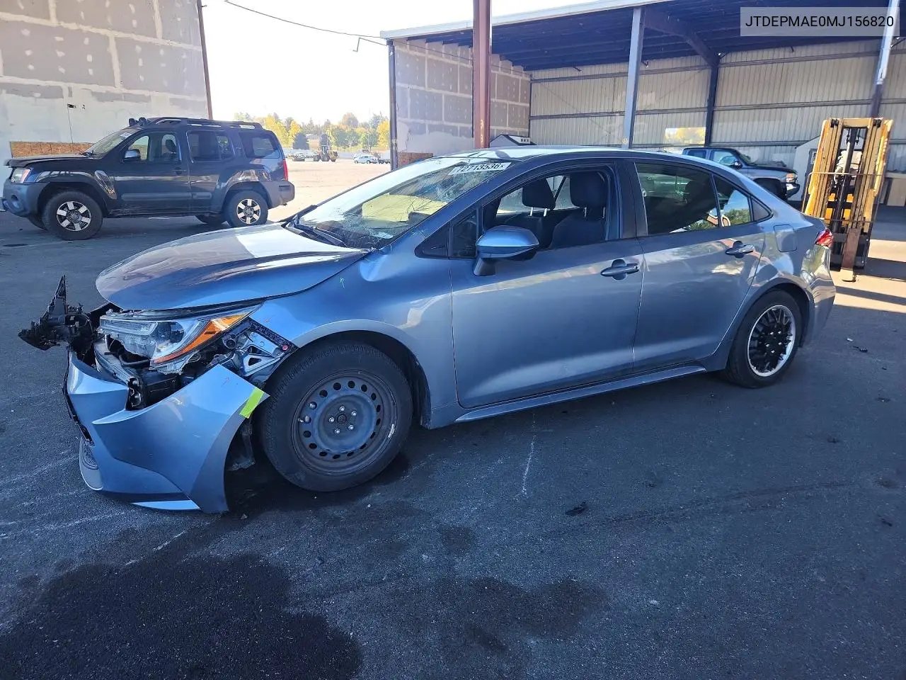 TOYOTA COROLLA 2021, VIN JTDEPMAE0MJ156820