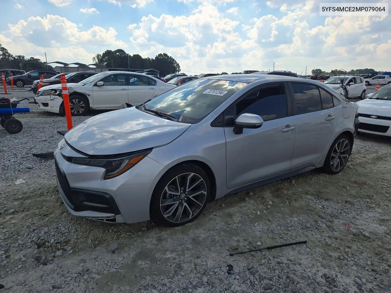 TOYOTA COROLLA 2021, VIN 5YFS4MCE2MP079064