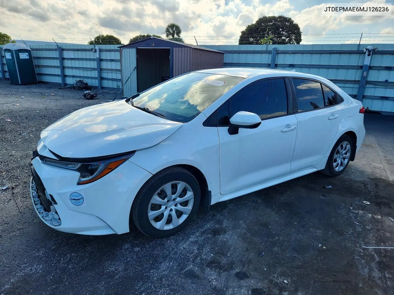 TOYOTA COROLLA 2021, VIN JTDEPMAE6MJ126236