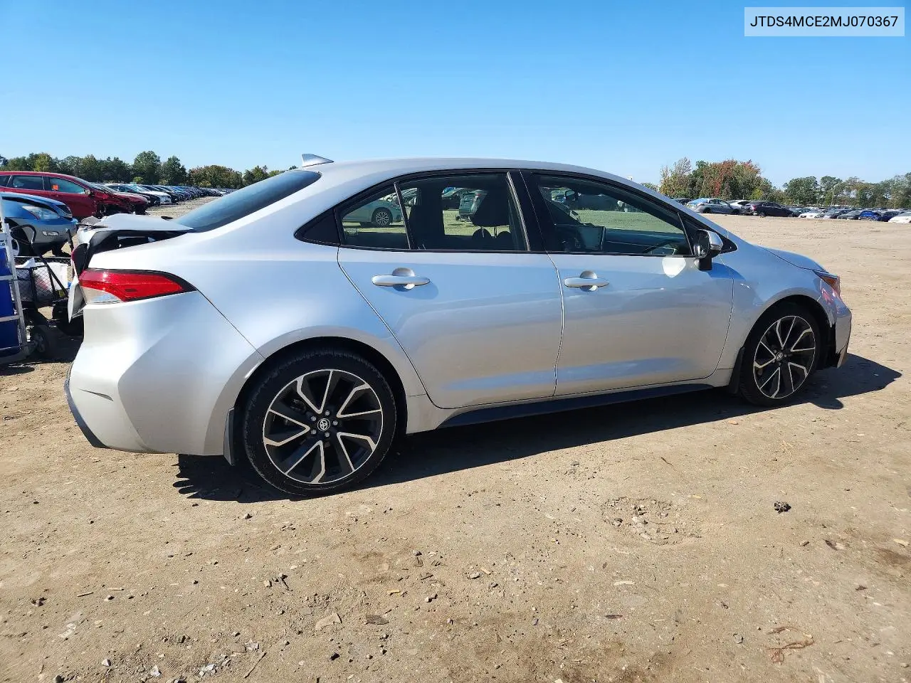 2021 TOYOTA COROLLA VIN JTDS4MCE2MJ070367 — фото 3