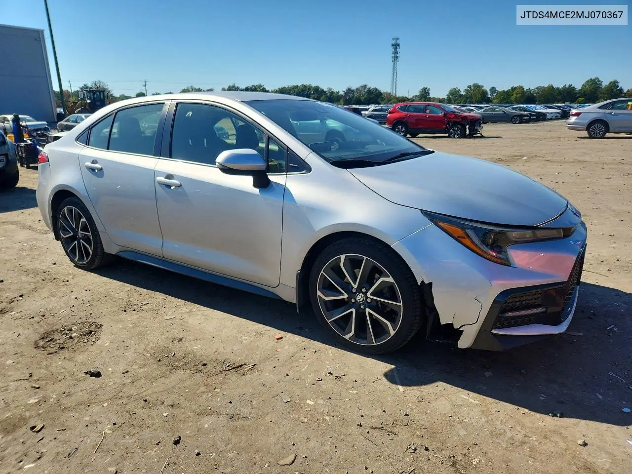 2021 TOYOTA COROLLA VIN JTDS4MCE2MJ070367 — фото 4