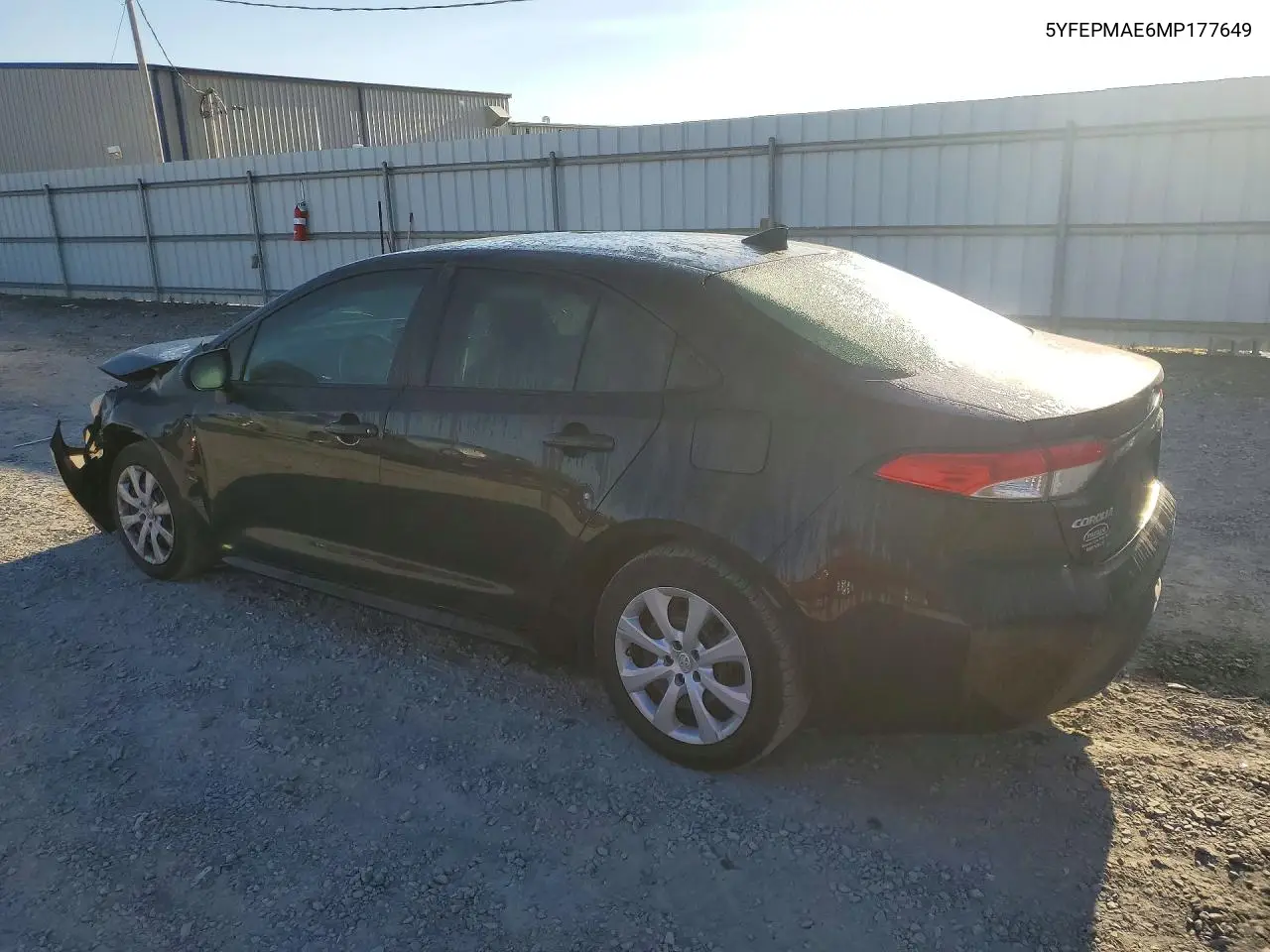 2021 TOYOTA COROLLA VIN 5YFEPMAE6MP177649 — фото 2