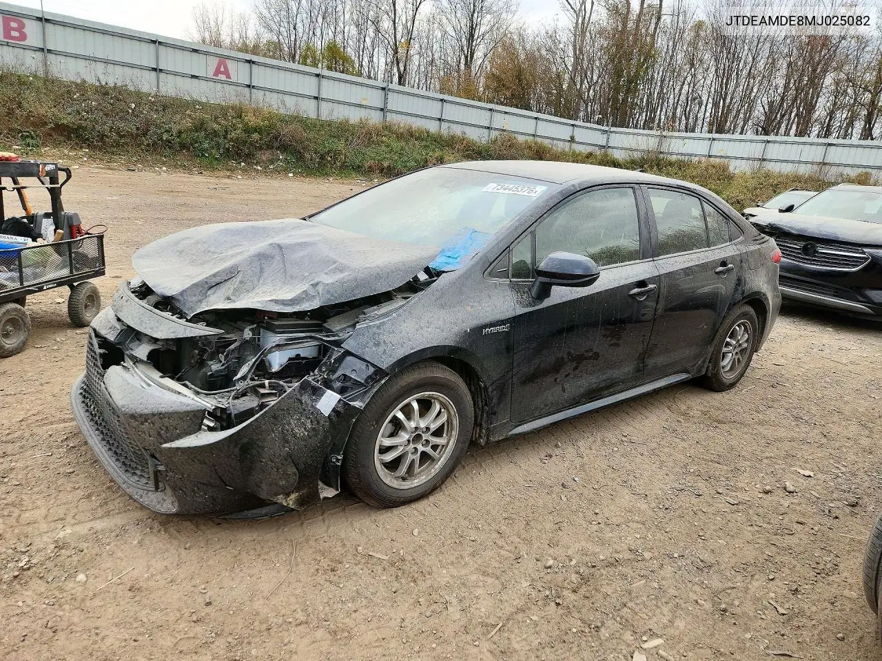 TOYOTA COROLLA 2021, VIN JTDEAMDE8MJ025082