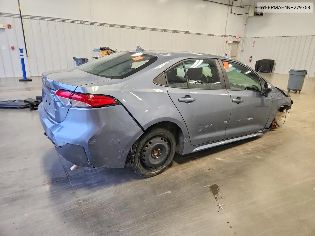 2022 TOYOTA COROLLA VIN 5YFEPMAE4NP279758 — фото 3