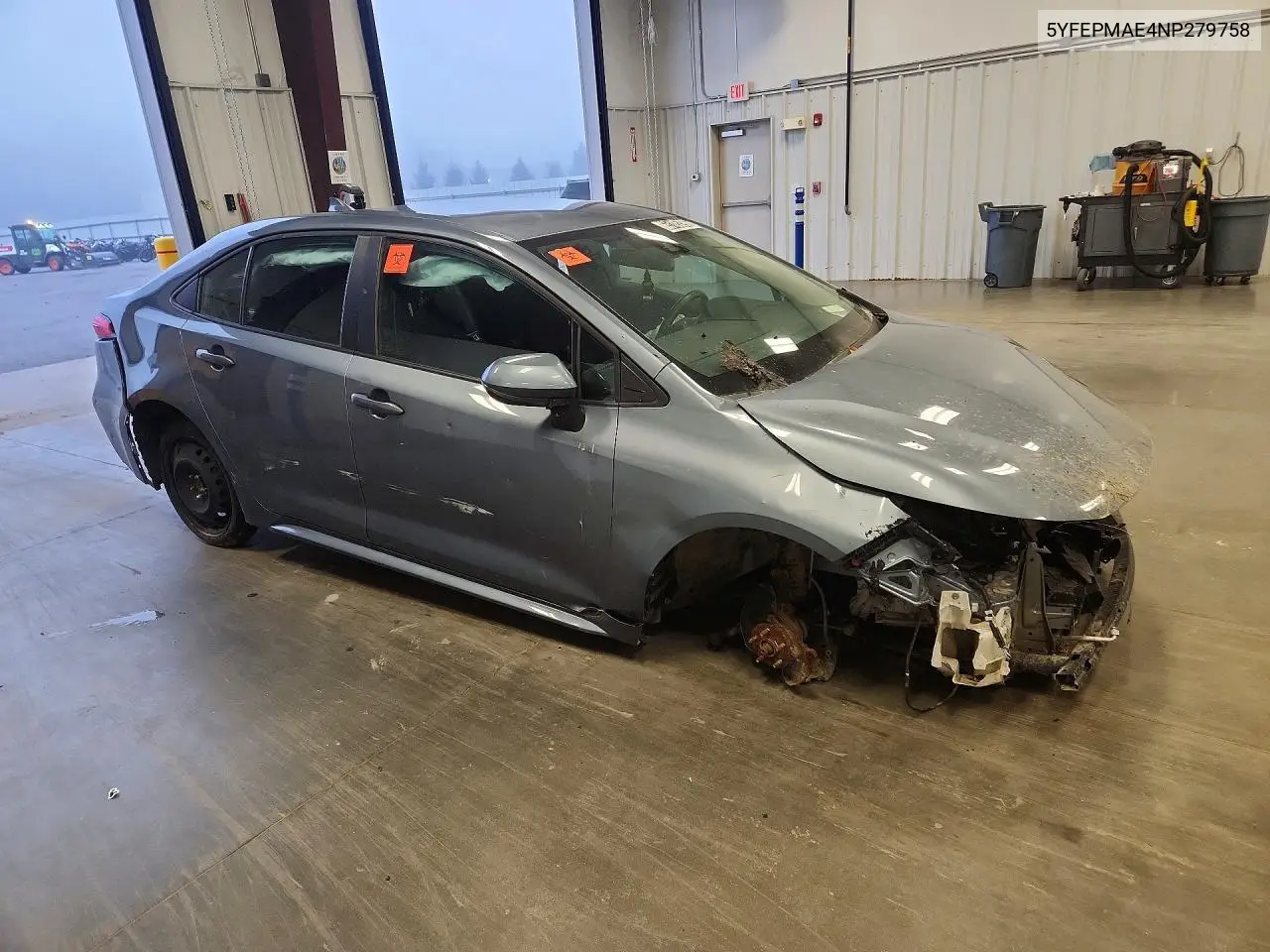 2022 TOYOTA COROLLA VIN 5YFEPMAE4NP279758 — фото 4