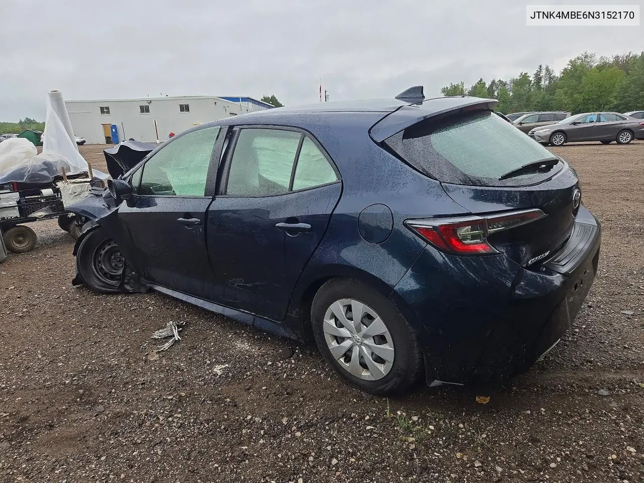 2022 TOYOTA COROLLA VIN JTNK4MBE6N3152170 — фото 2