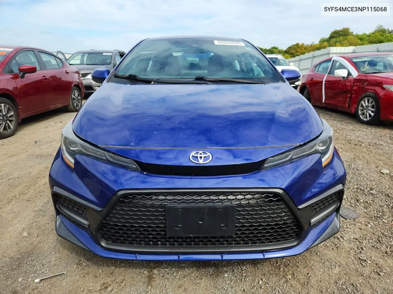 2022 TOYOTA COROLLA VIN 5YFS4MCE3NP115068 — фото 5