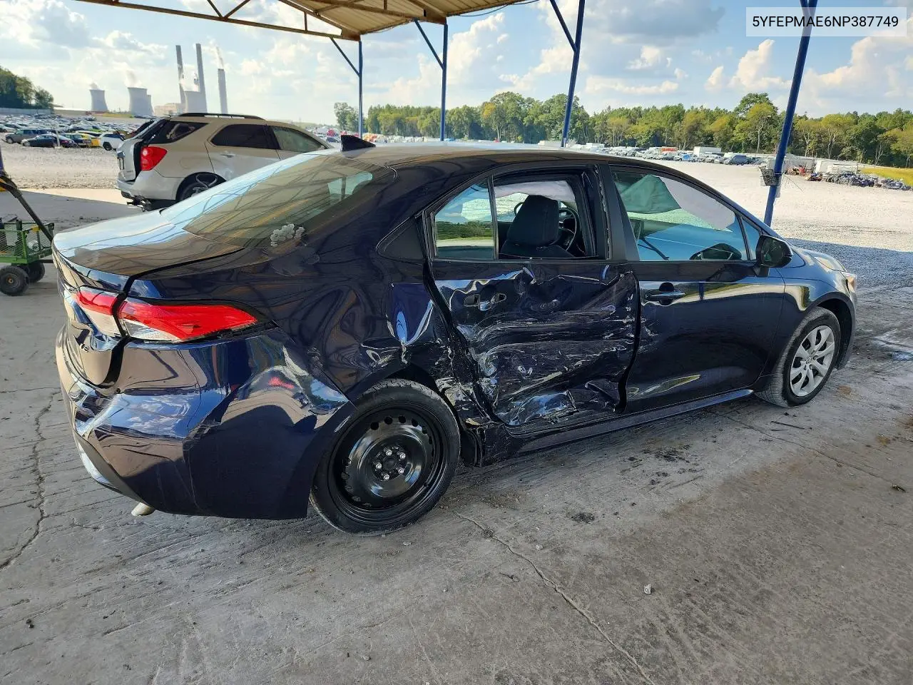 2022 TOYOTA COROLLA VIN 5YFEPMAE6NP387749 — фото 3