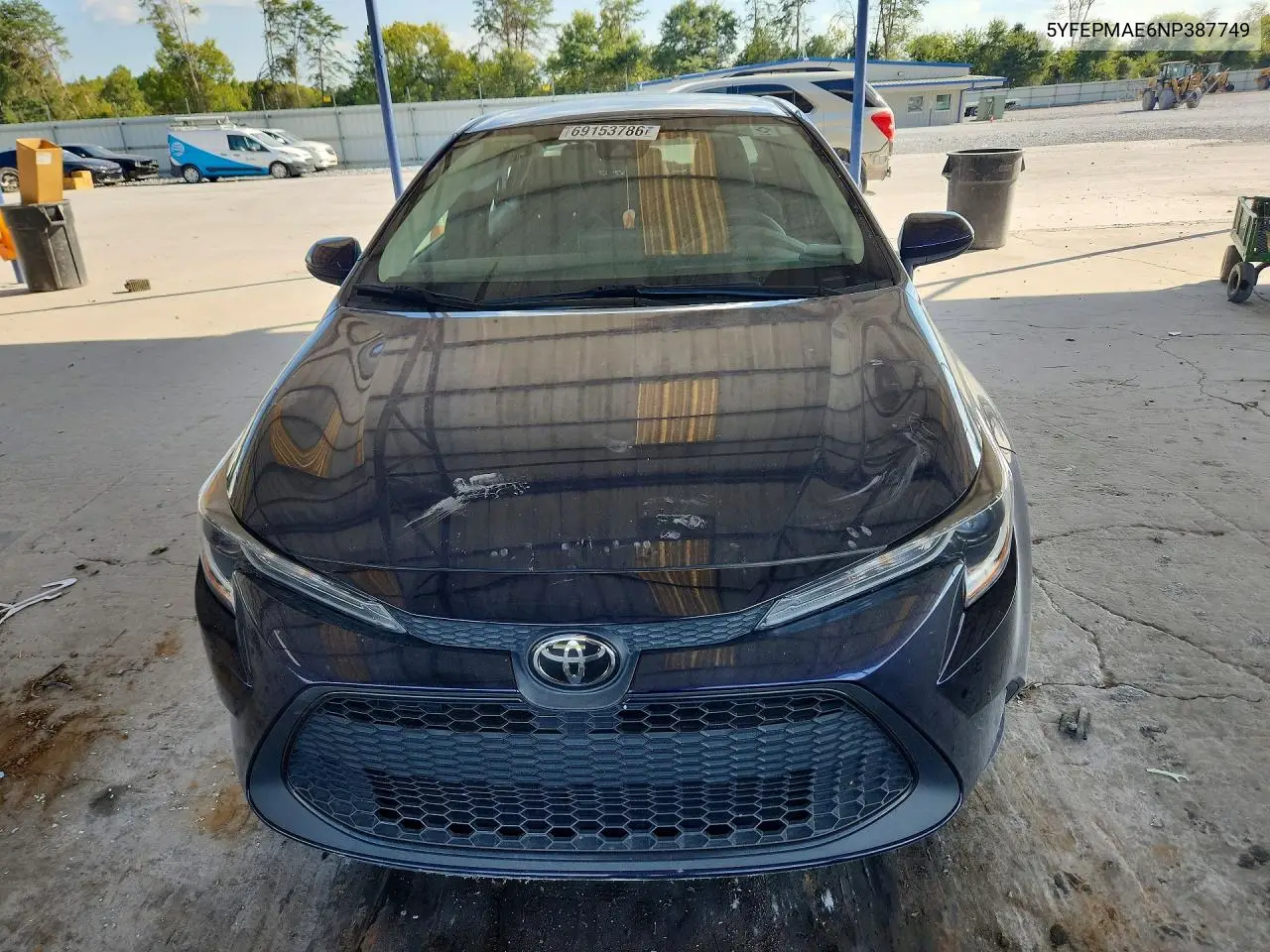 2022 TOYOTA COROLLA VIN 5YFEPMAE6NP387749 — фото 5