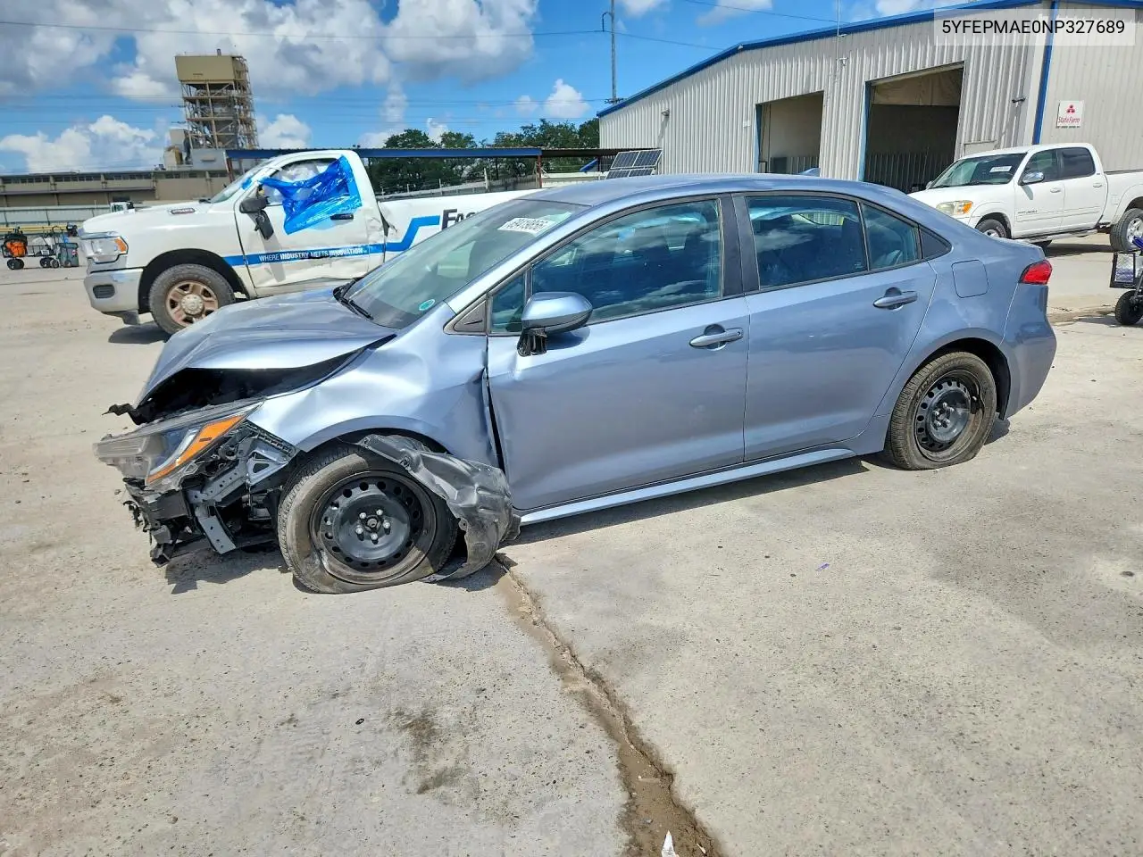 TOYOTA COROLLA 2022, VIN 5YFEPMAE0NP327689