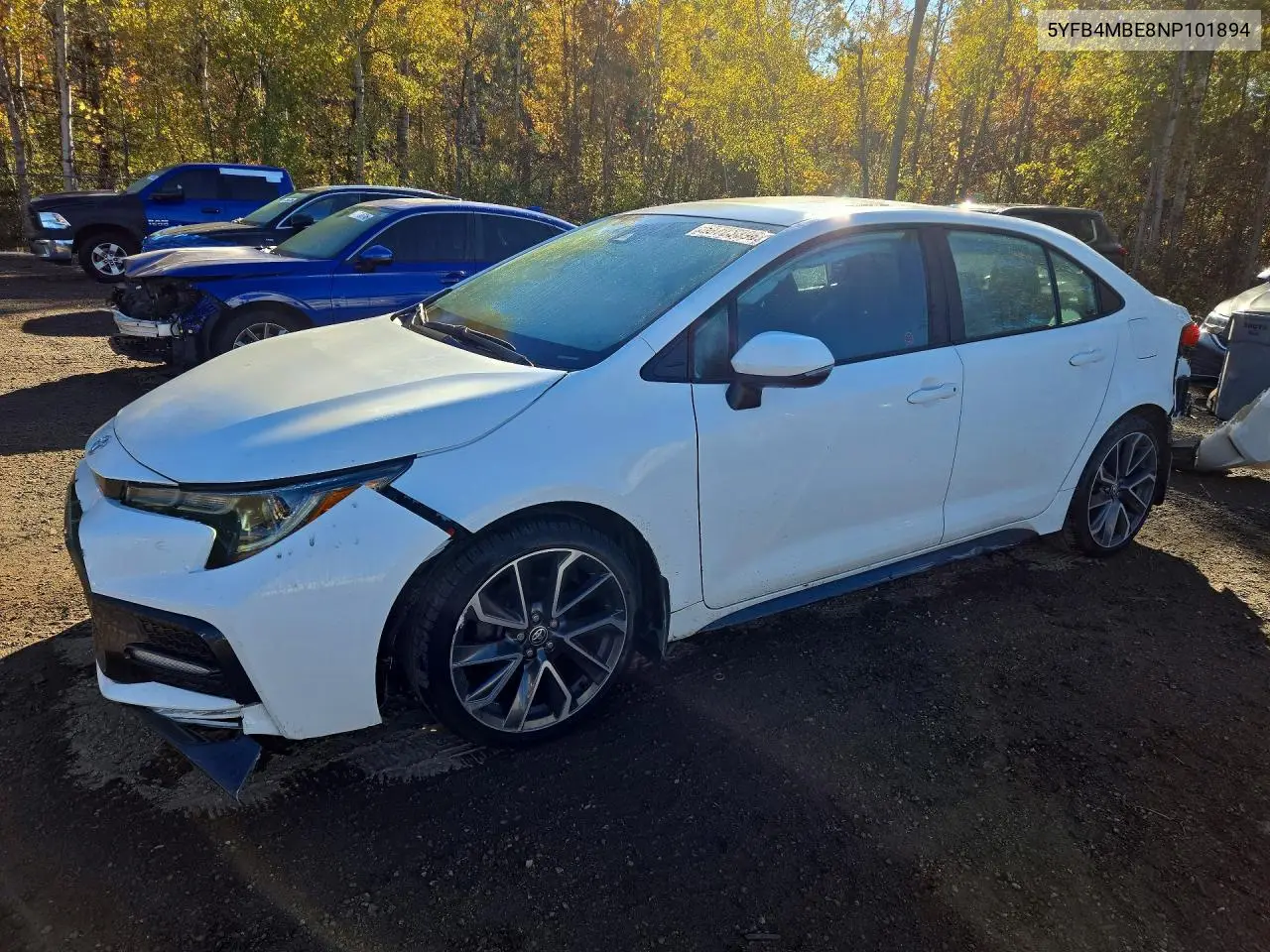 TOYOTA COROLLA 2022, VIN 5YFB4MBE8NP101894