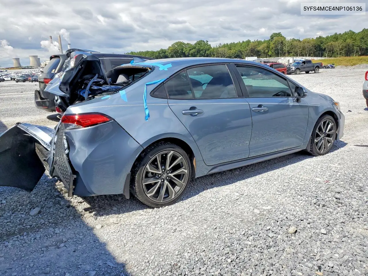 2022 TOYOTA COROLLA VIN 5YFS4MCE4NP106136 — фото 3