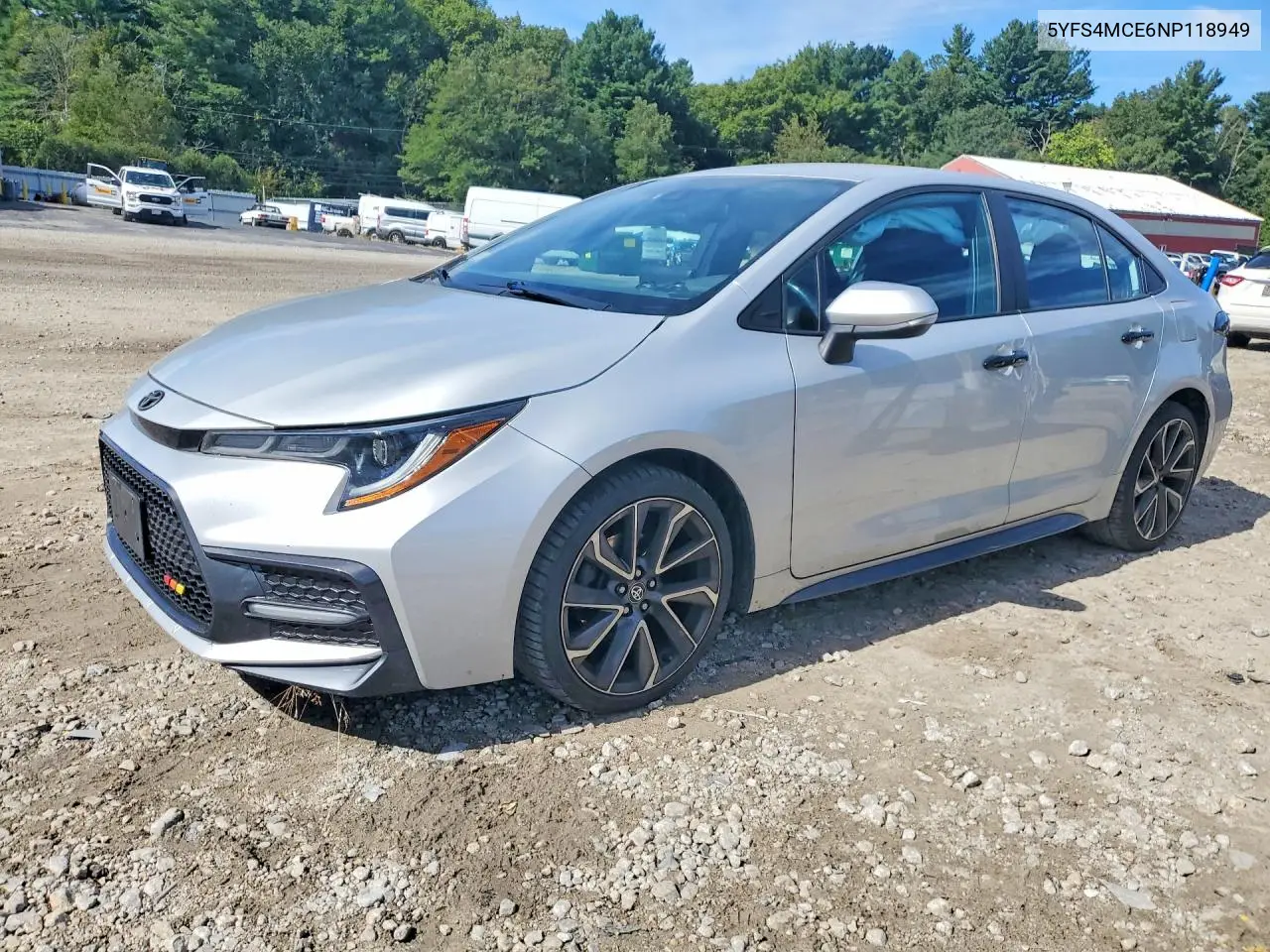 TOYOTA COROLLA 2022, VIN 5YFS4MCE6NP118949