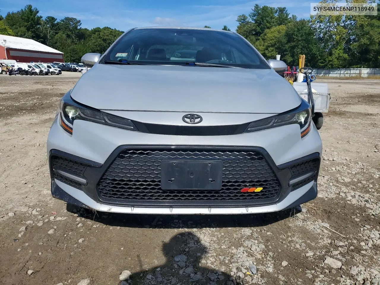 2022 TOYOTA COROLLA VIN 5YFS4MCE6NP118949 — фото 5