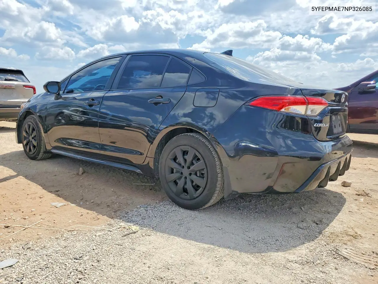 2022 TOYOTA COROLLA VIN 5YFEPMAE7NP326085 — фото 2
