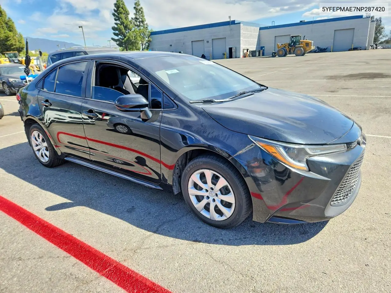 2022 TOYOTA COROLLA VIN 5YFEPMAE7NP287420 — фото 4