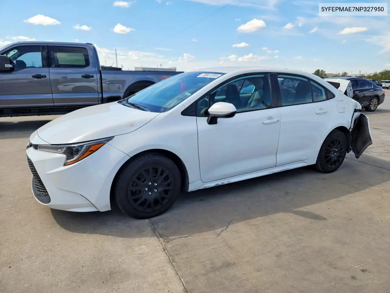 TOYOTA COROLLA 2022, VIN 5YFEPMAE7NP327950