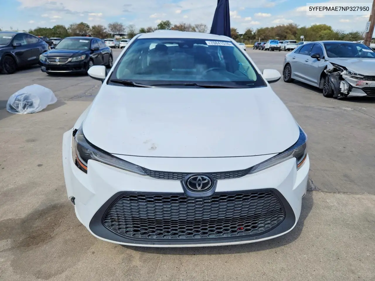 2022 TOYOTA COROLLA VIN 5YFEPMAE7NP327950 — фото 5