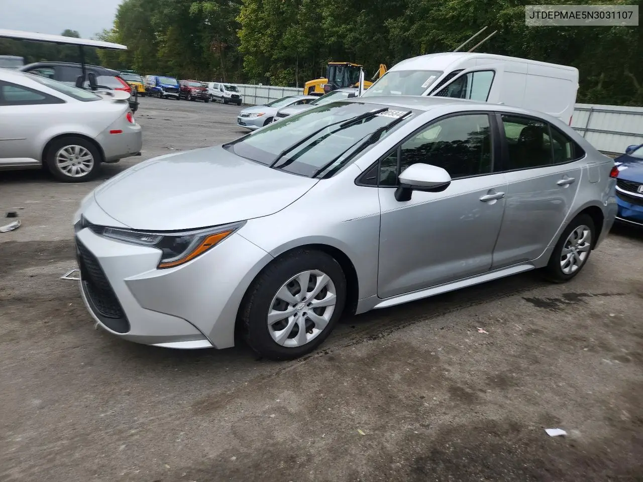 TOYOTA COROLLA 2022, VIN JTDEPMAE5N3031107