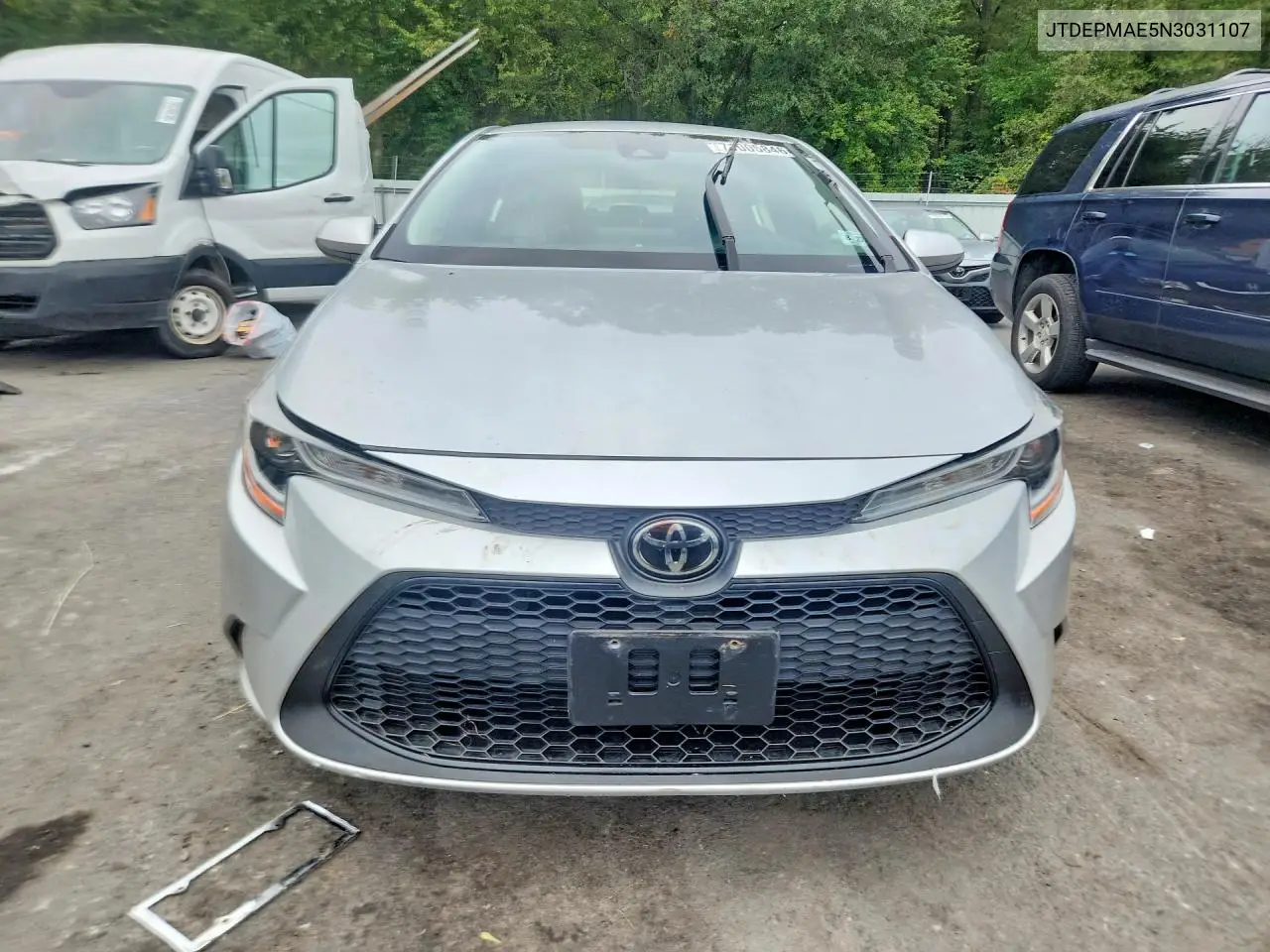 2022 TOYOTA COROLLA VIN JTDEPMAE5N3031107 — фото 5