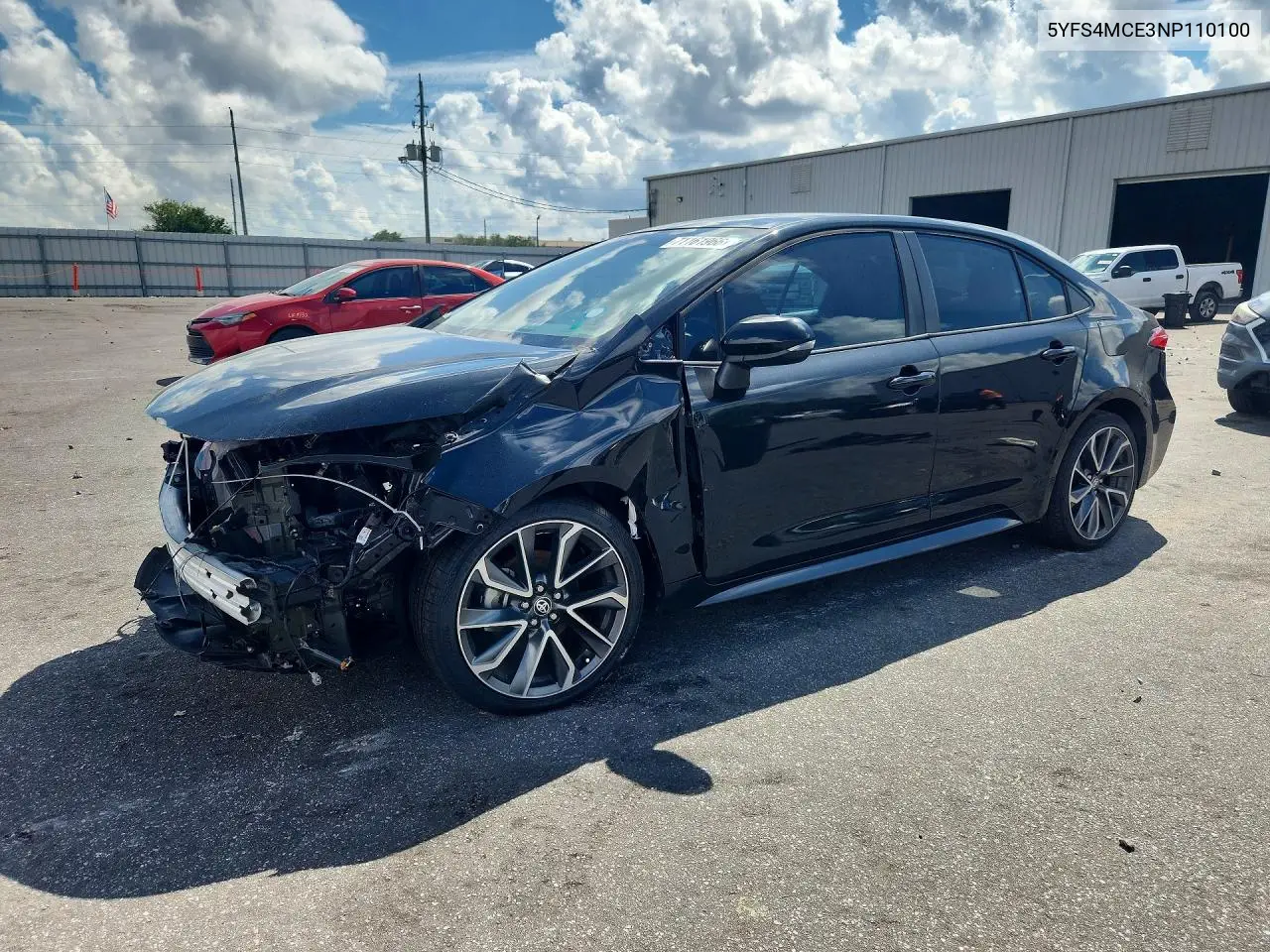 TOYOTA COROLLA 2022, VIN 5YFS4MCE3NP110100