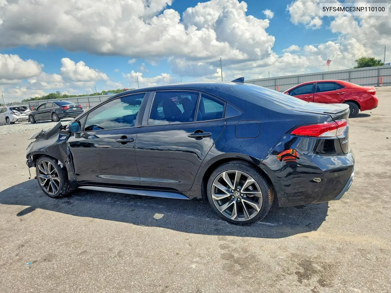 2022 TOYOTA COROLLA VIN 5YFS4MCE3NP110100 — фото 2