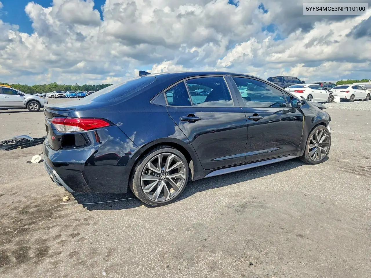 2022 TOYOTA COROLLA VIN 5YFS4MCE3NP110100 — фото 3