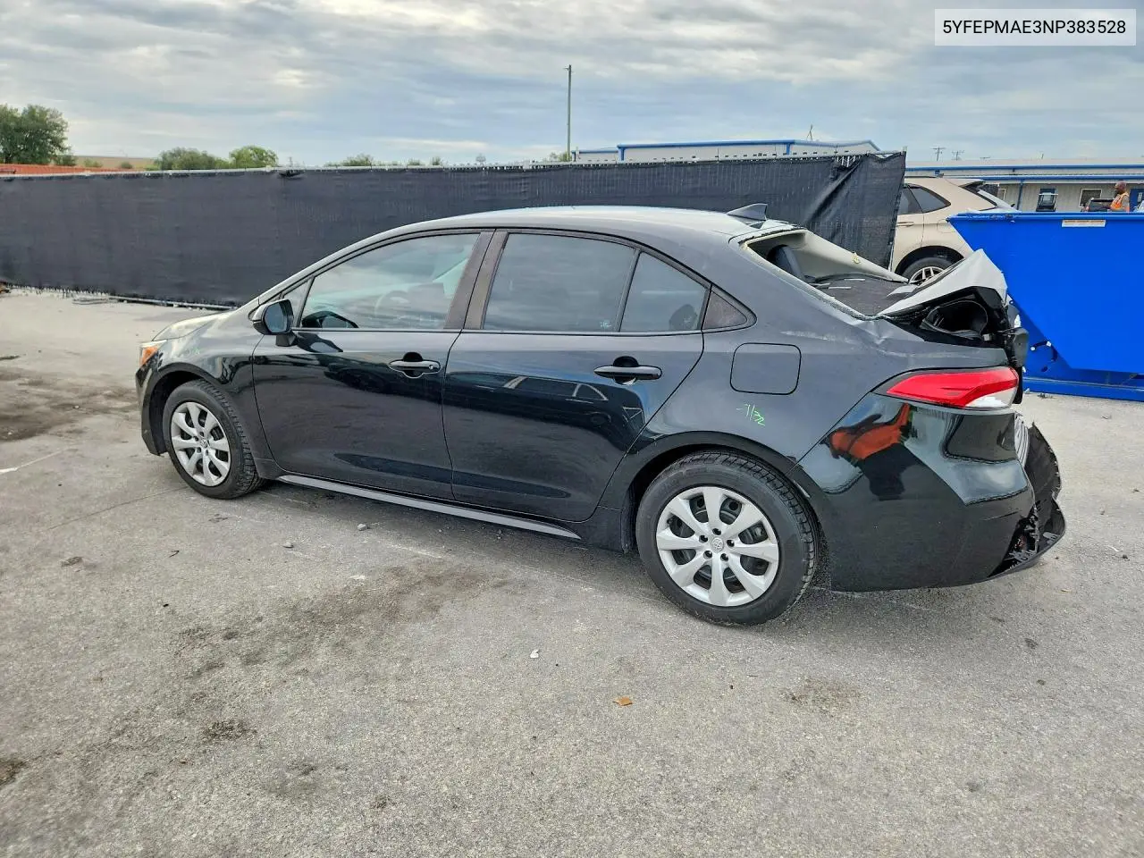 2022 TOYOTA COROLLA VIN 5YFEPMAE3NP383528 — фото 2