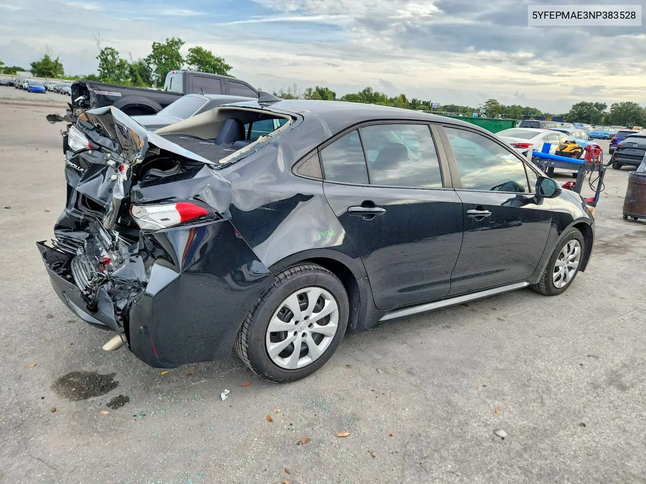 2022 TOYOTA COROLLA VIN 5YFEPMAE3NP383528 — фото 3