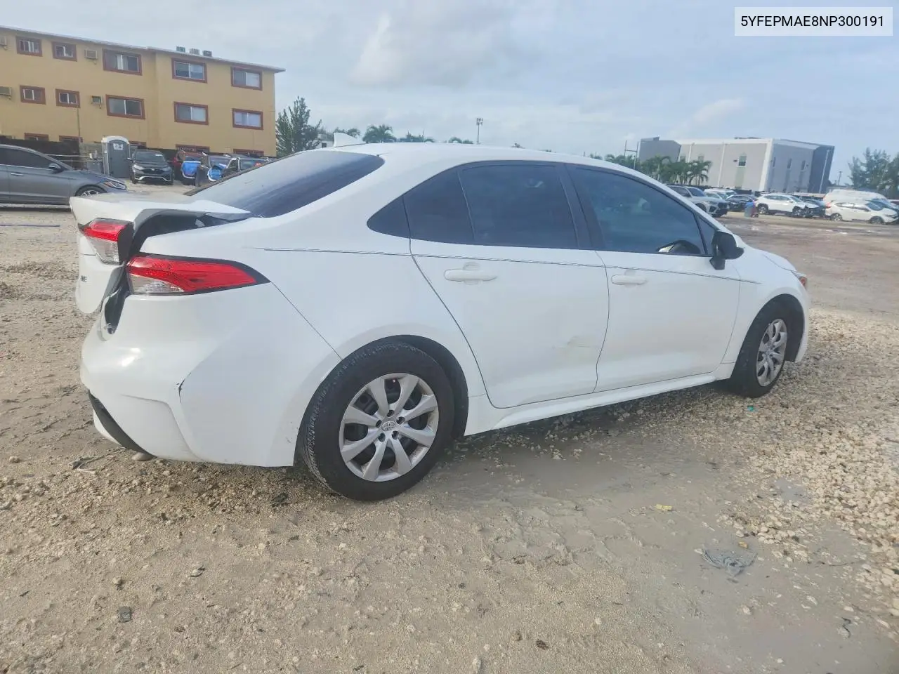 2022 TOYOTA COROLLA VIN 5YFEPMAE8NP300191 — фото 3