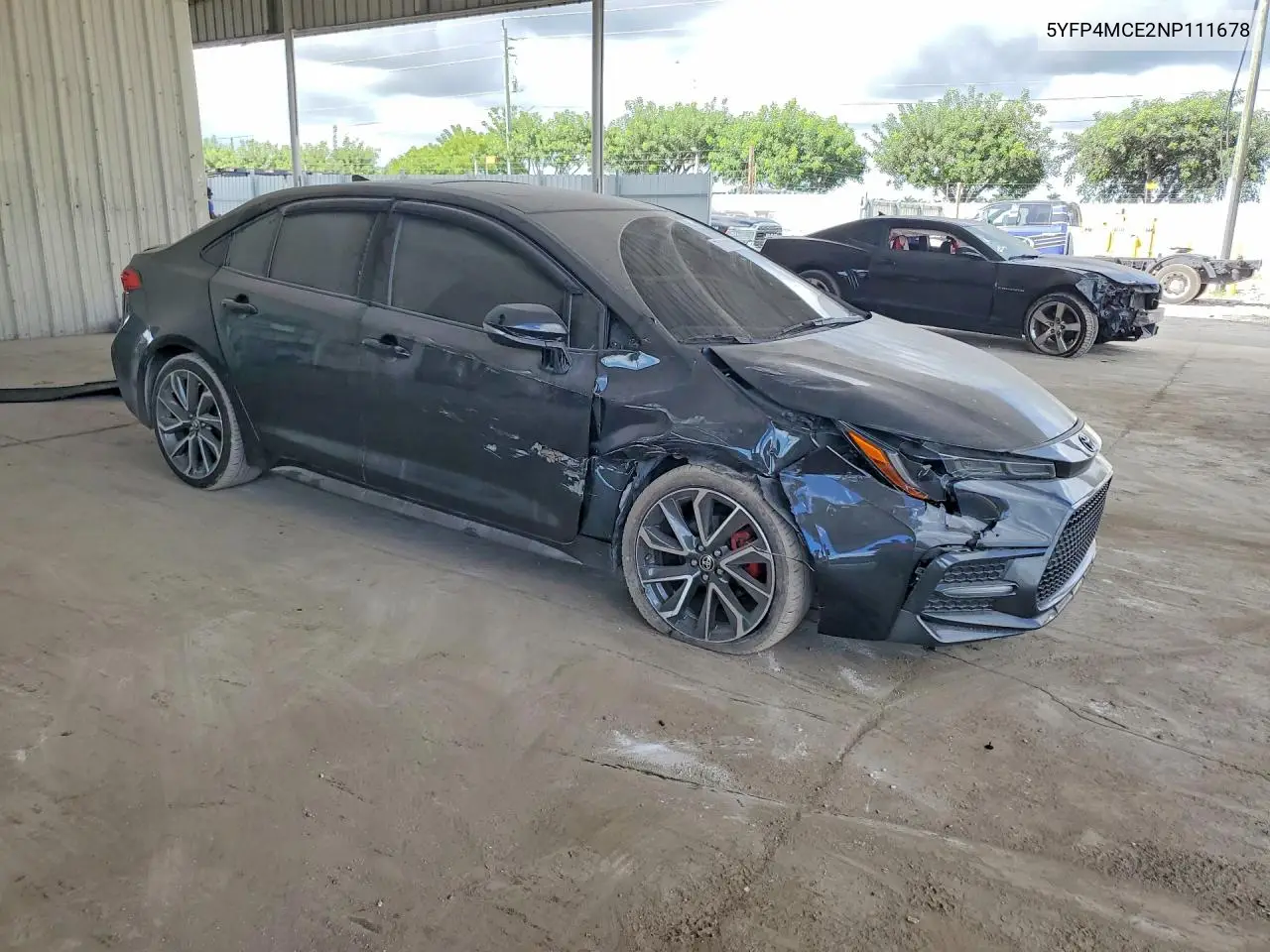 2022 TOYOTA COROLLA VIN 5YFP4MCE2NP111678 — фото 4