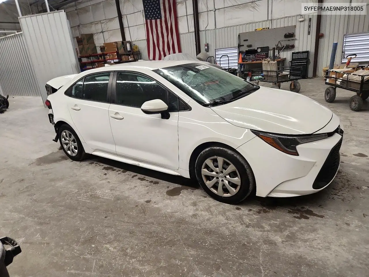2022 TOYOTA COROLLA VIN 5YFEPMAE9NP318005 — фото 4