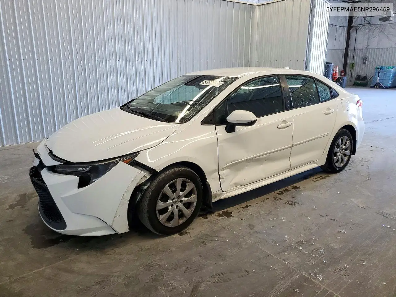 TOYOTA COROLLA 2022, VIN 5YFEPMAE5NP296469