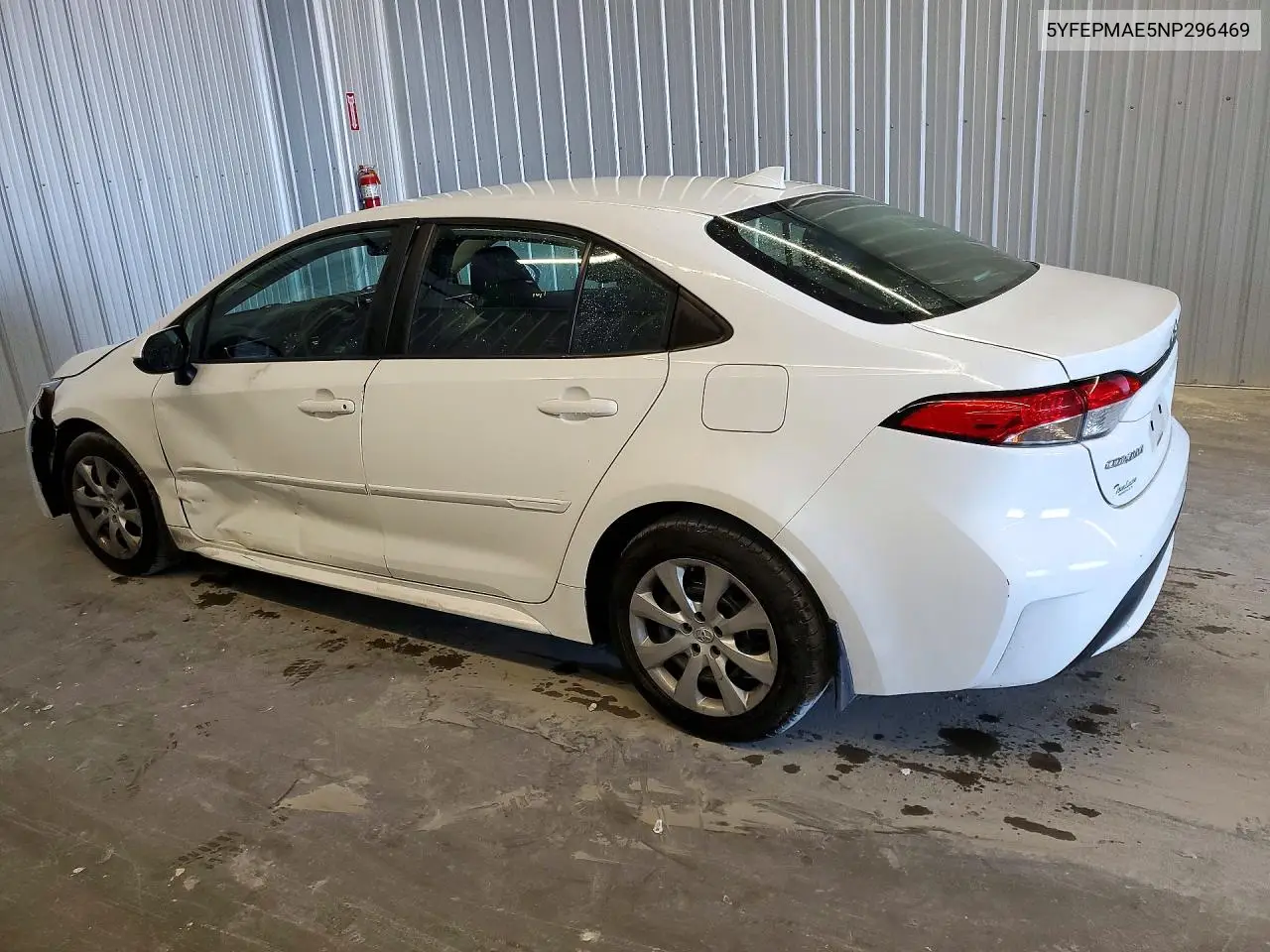 2022 TOYOTA COROLLA VIN 5YFEPMAE5NP296469 — фото 2
