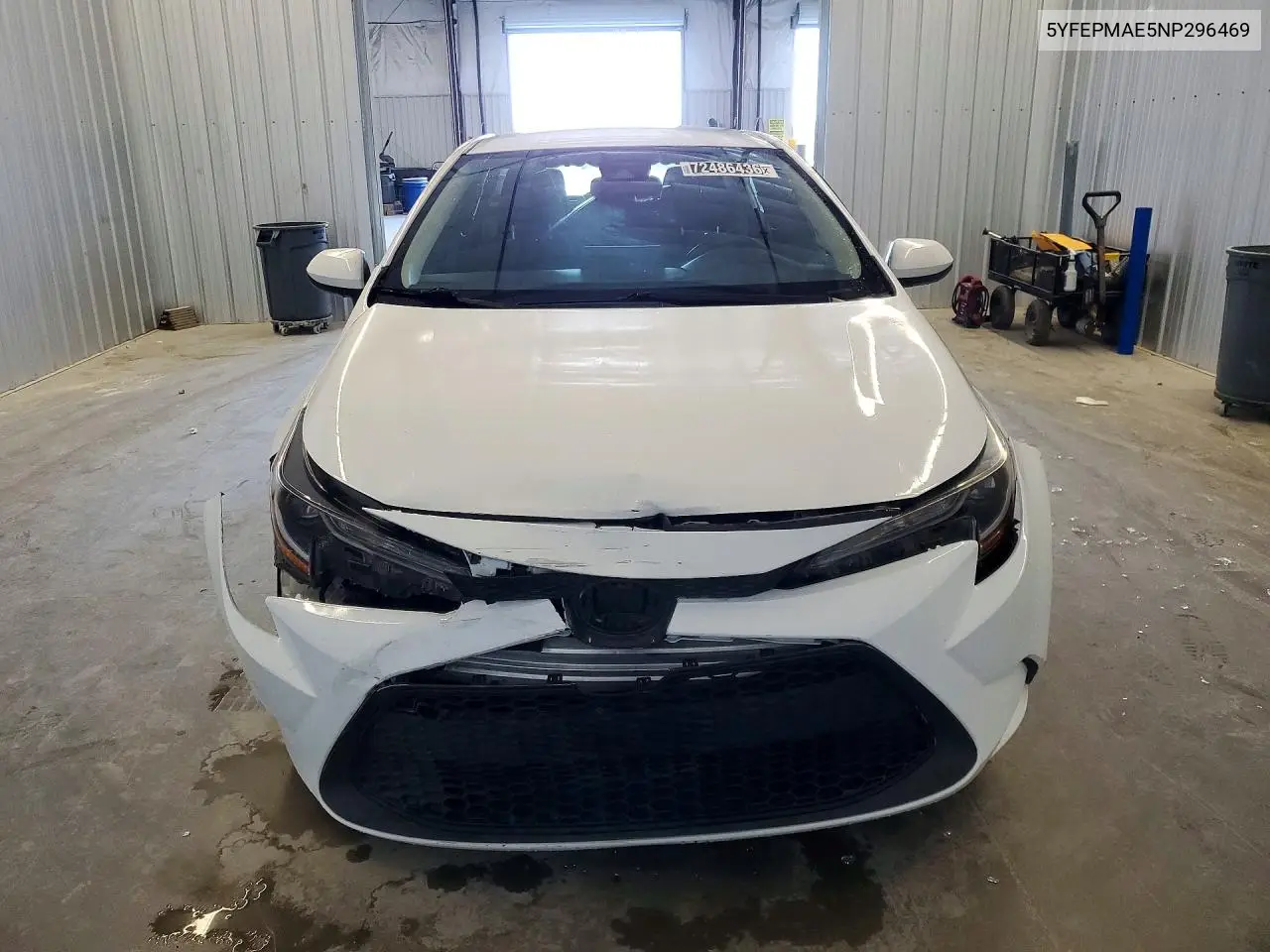 2022 TOYOTA COROLLA VIN 5YFEPMAE5NP296469 — фото 5