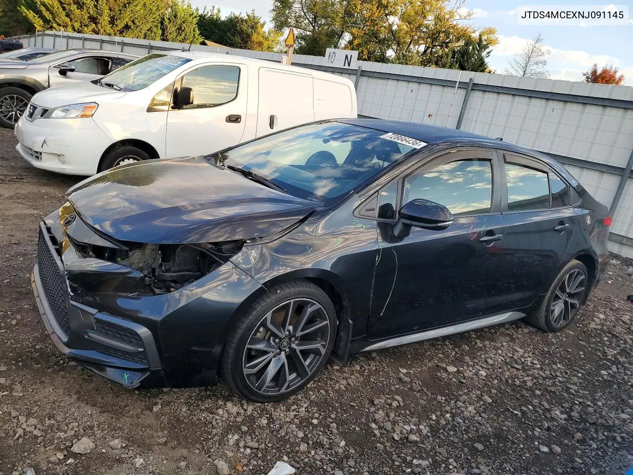 TOYOTA COROLLA 2022, VIN JTDS4MCEXNJ091145