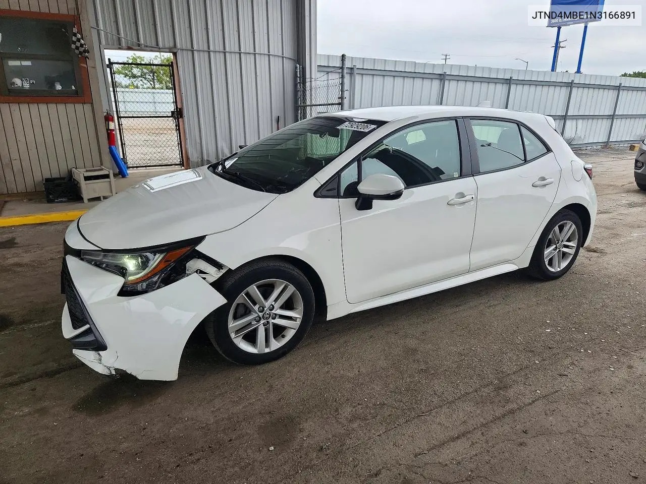 TOYOTA COROLLA 2022, VIN JTND4MBE1N3166891