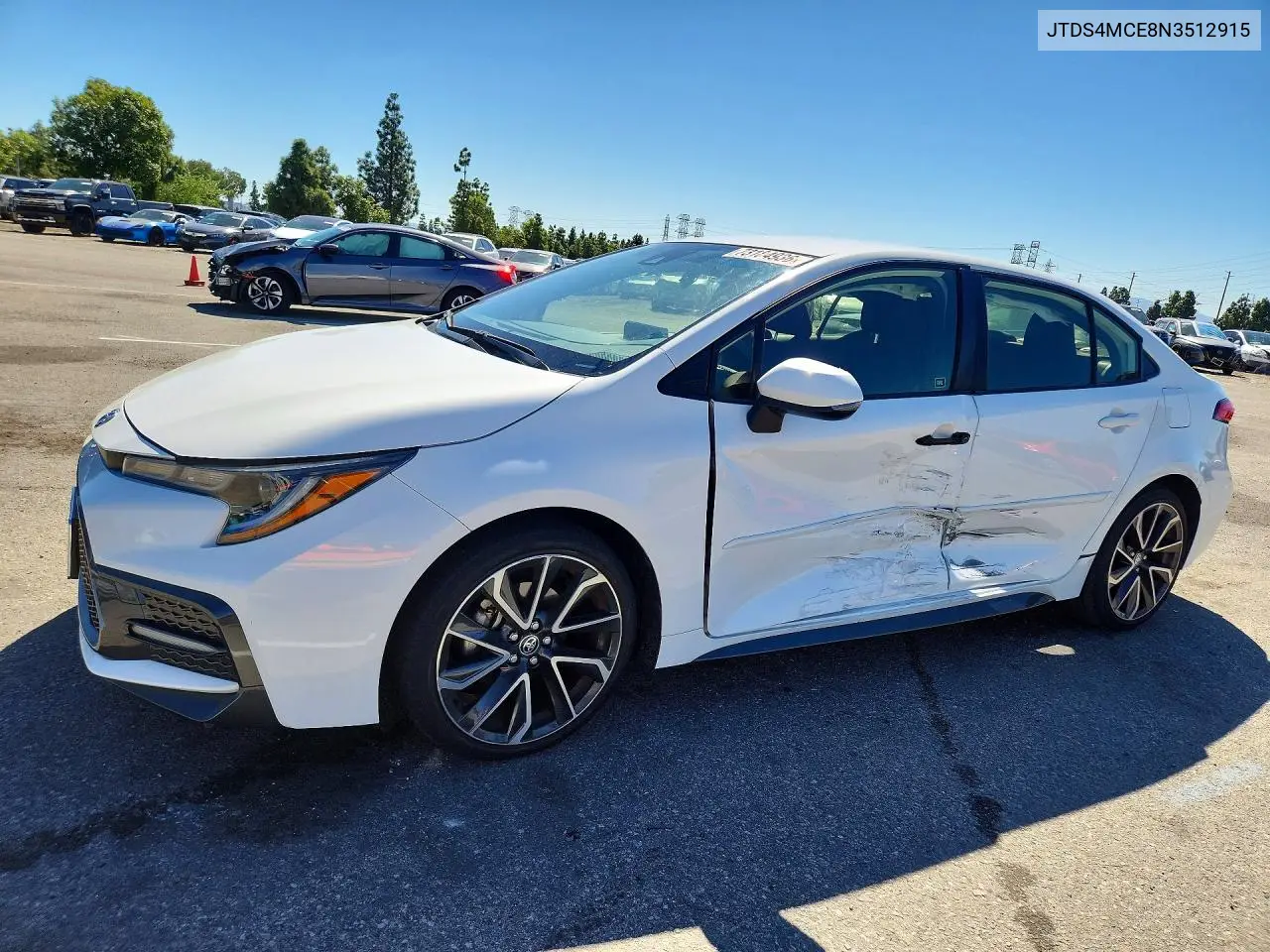TOYOTA COROLLA 2022, VIN JTDS4MCE8N3512915