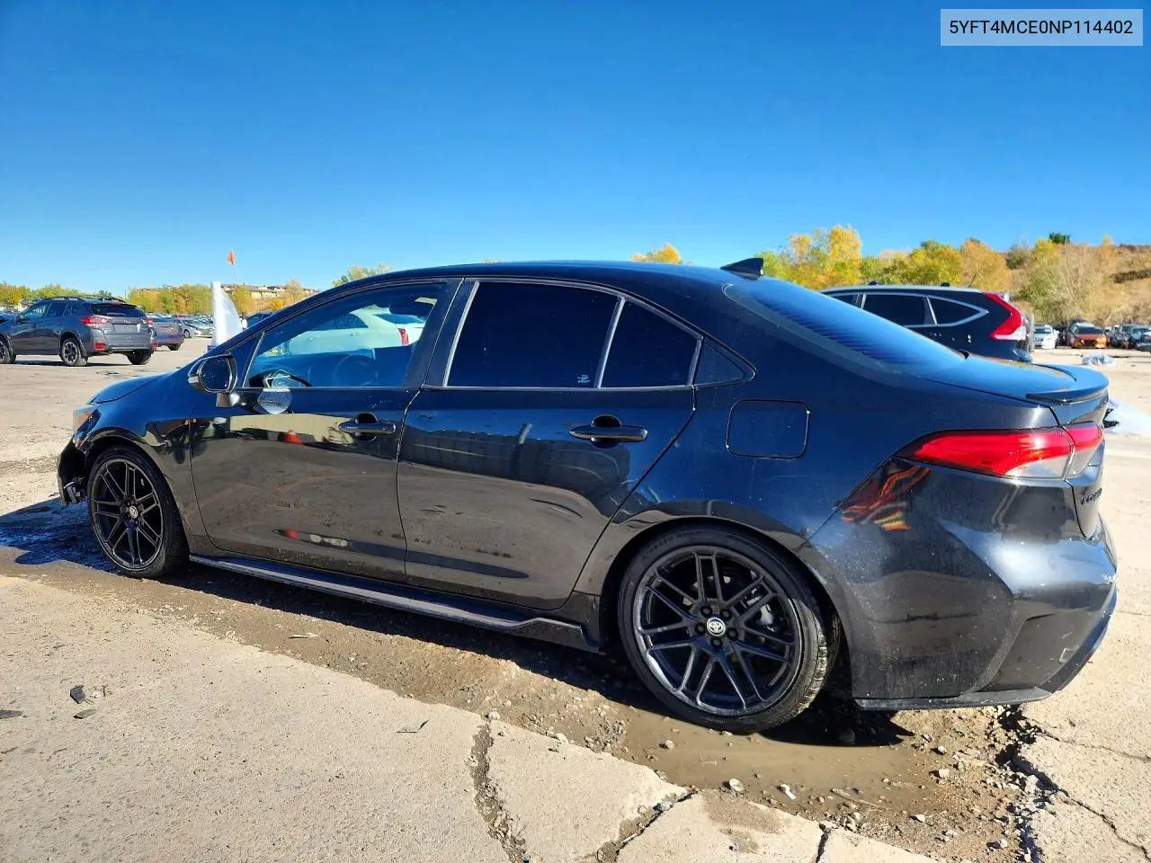 2022 TOYOTA COROLLA VIN 5YFT4MCE0NP114402 — фото 2