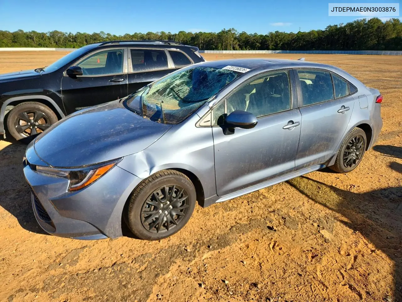 TOYOTA COROLLA 2022, VIN JTDEPMAE0N3003876