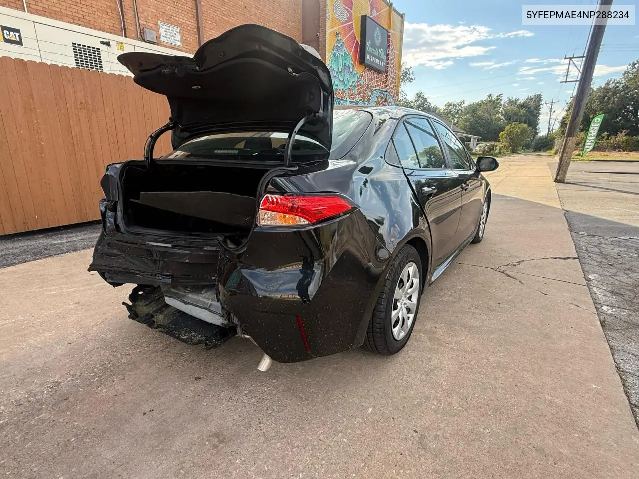 2022 TOYOTA COROLLA VIN 5YFEPMAE4NP288234 — фото 4