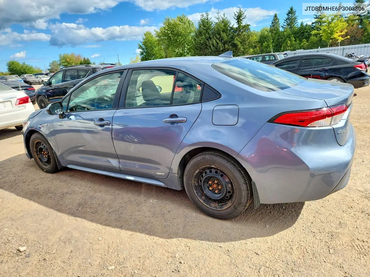 2023 TOYOTA COROLLA VIN JTDBDMHE6P3003806 — фото 2