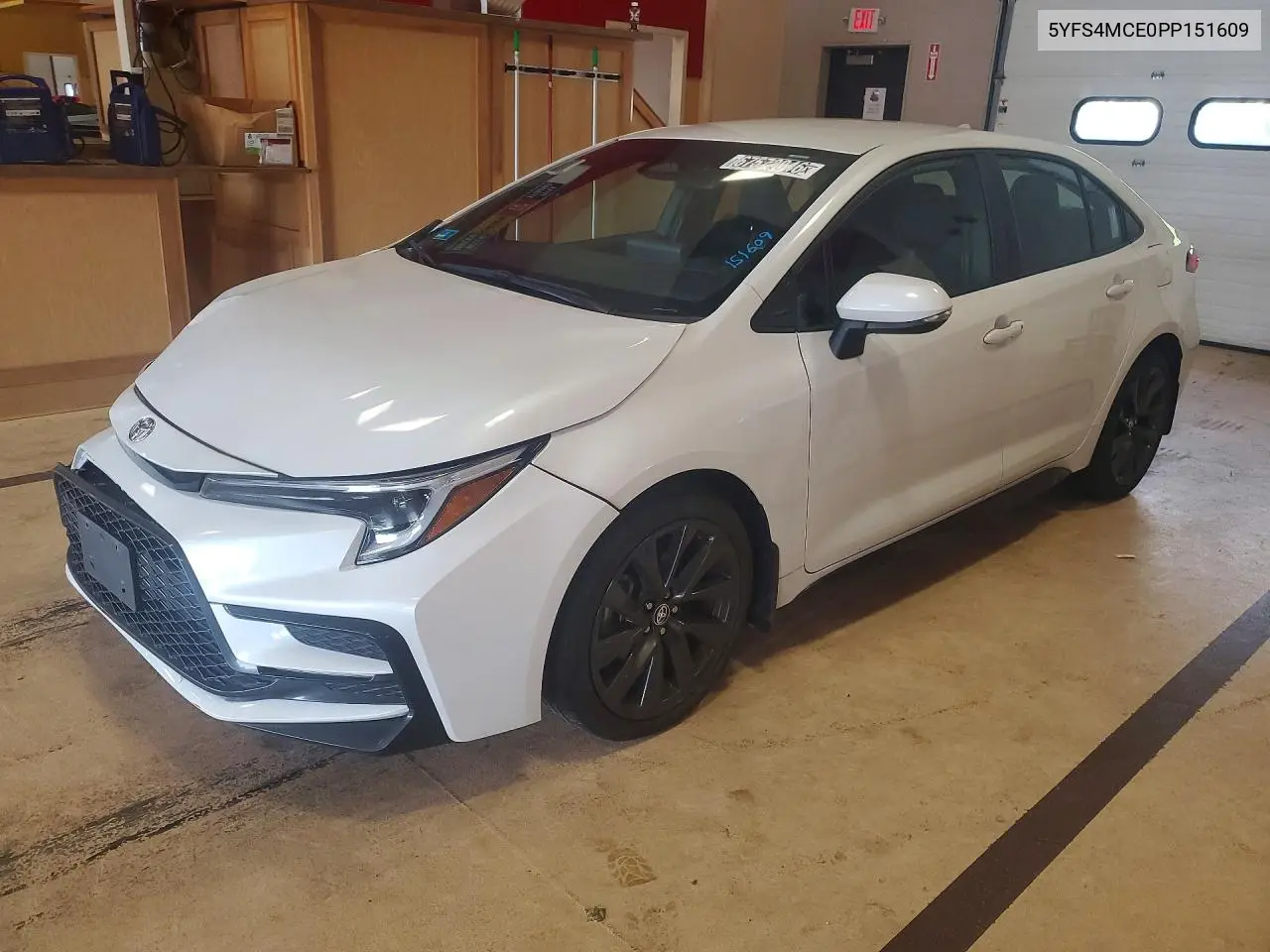 TOYOTA COROLLA 2023, VIN 5YFS4MCE0PP151609