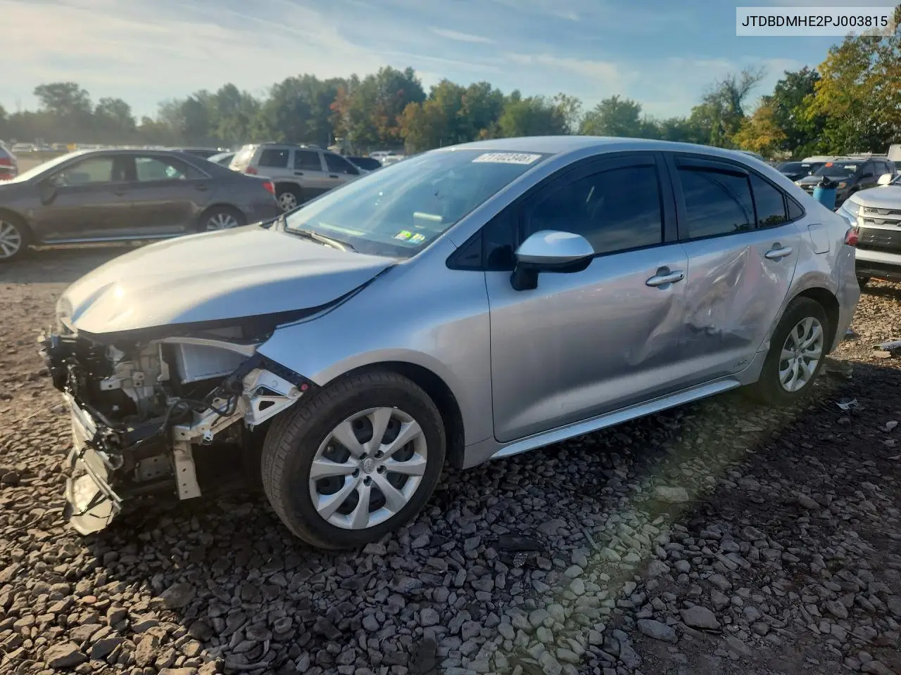 TOYOTA COROLLA 2023, VIN JTDBDMHE2PJ003815