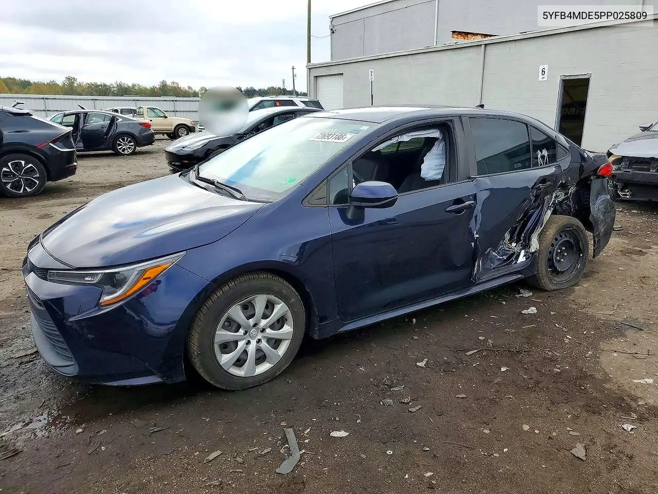 TOYOTA COROLLA 2023, VIN 5YFB4MDE5PP025809