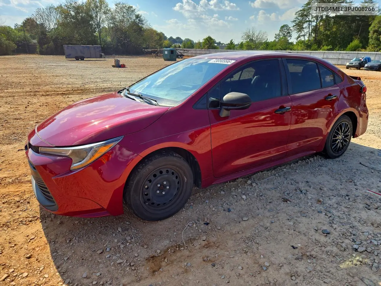 TOYOTA COROLLA 2023, VIN JTDB4MEE3PJ008266