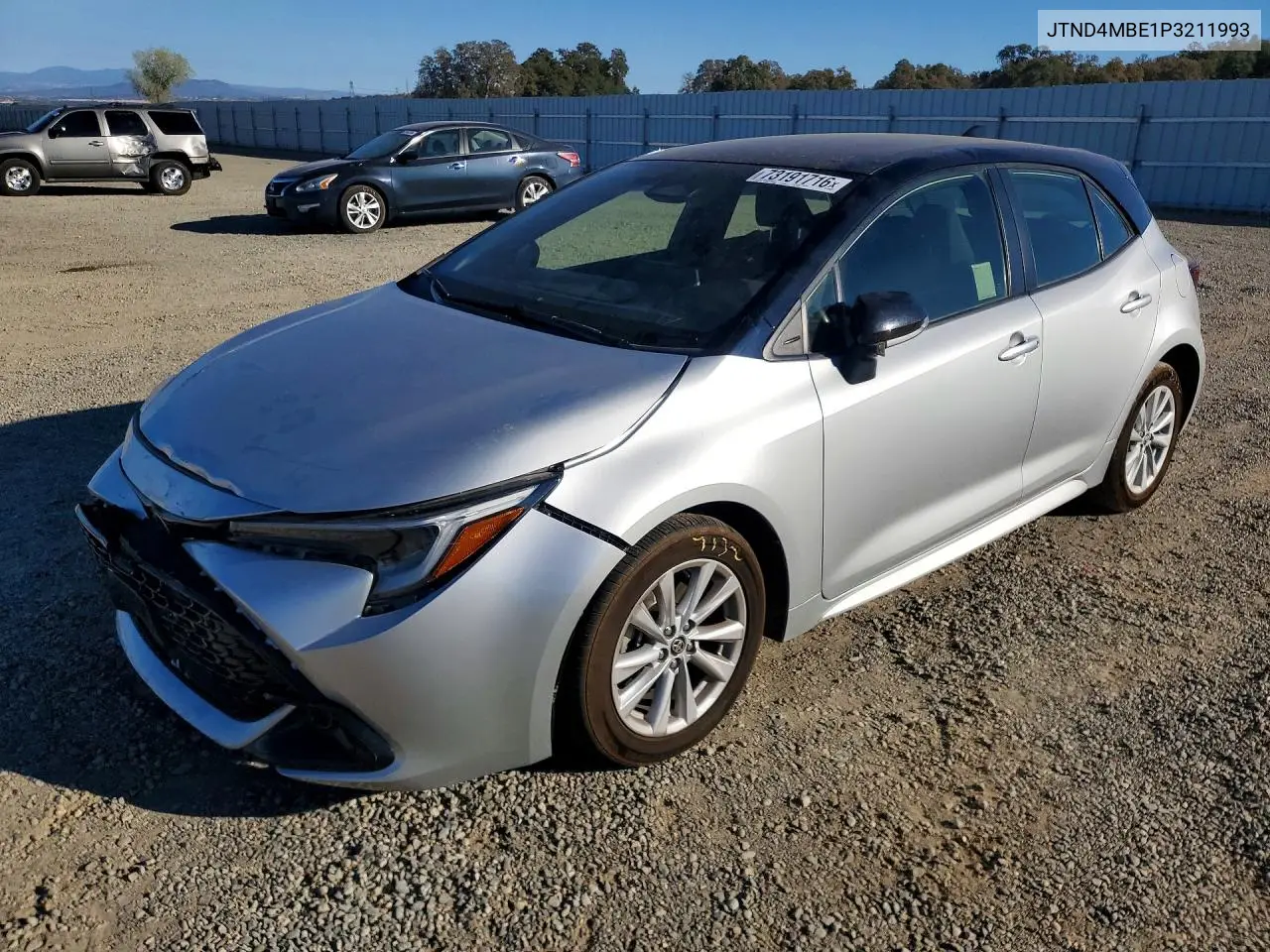 TOYOTA COROLLA 2023, VIN JTND4MBE1P3211993